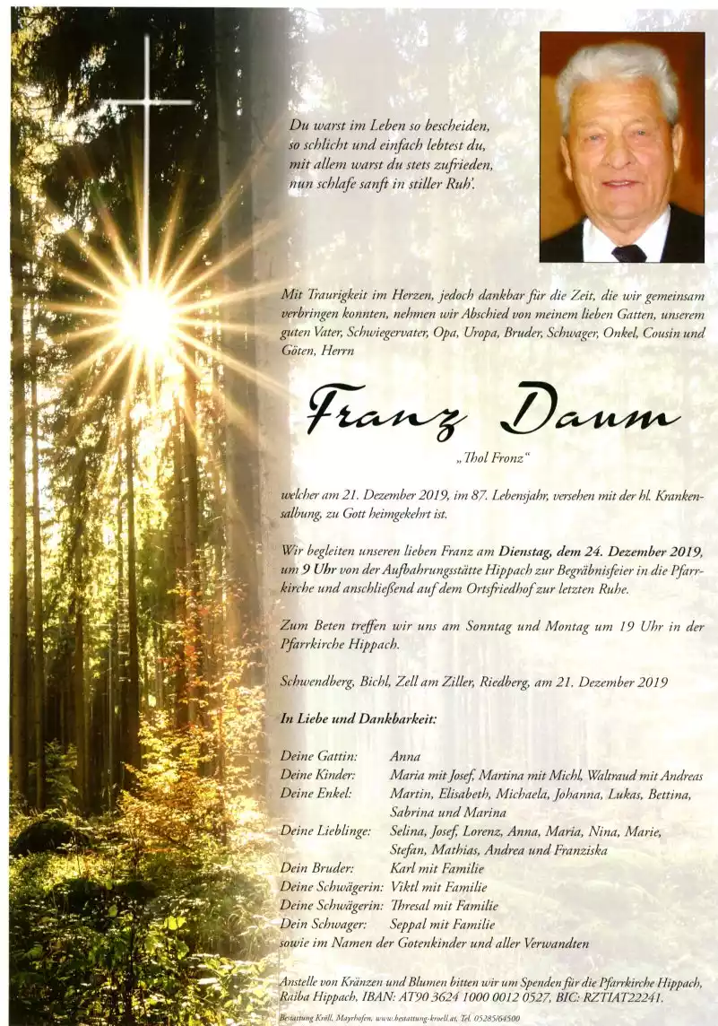 Parte von Franz Daum